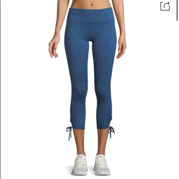 Lanston Sport Foster Side-Tie Capri Leggings - Picture 1 of 8